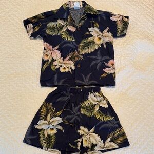 Ky’s Hawaii Floral Kids Set, size 2T